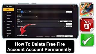 How To Delete Free Fire Account Permanently || Delete Garena Free Fire Account