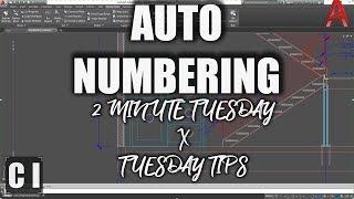 AutoCAD Tutorial – How to Automate Callouts and Numbers with Auto Numbering  - 2 Minute Tuesday