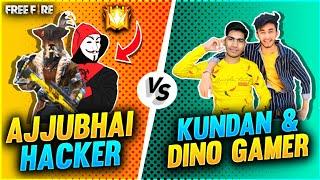 Ajjubhai94 Hacker vs Kundan Gaming & Dino Gamer 1 vs 2 Clash Squad Match - Garena Free Fire