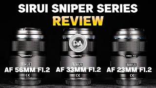 Sirui Sniper Series (23mm, 33mm, and 56mm F1.2) Review  for Fuji X, Nikon Z, and Sony E