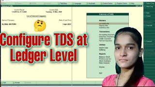 How to Configure TDS at ledger level in tally ERP9.#swati #tds #Tdsentryintally #tdsatledgerlevel