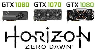 GTX 1060 vs GTX 1070 vs GTX 1080 in Horizon Zero Dawn