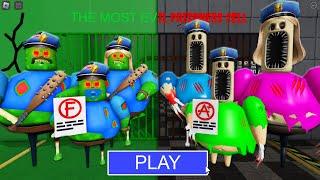 BARRY EXE Family VS ZOMBIE Family in BARRY'S PRISON RUN! New Scary Obby (#Roblox)