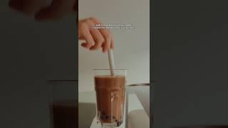 girl with ZERO lifeskills tries diy bubble tea #milktea #foodreview