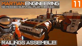 Martian Engineering E11: Railings Assemble! | Assembler Factory & Silos | Space Engineers Survival