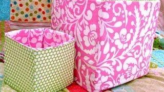 How To Sew A Fabric Box / Bin