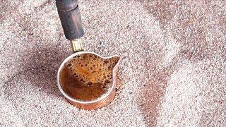 Turkish Sand Coffee - Istanbul Street Food