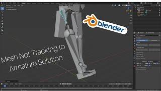 Blender 2.8/2.81 Armature Not Tracking to Mesh Solution!