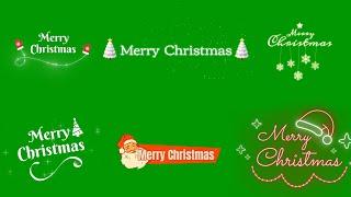 Christmas Wishes Text Animation Pack | Merry Christmas Text Green Screen Video @satishdesigngraphy