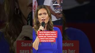 Sarah Huckabee Sanders criticizes Kamala Harris for not having biological children #shorts