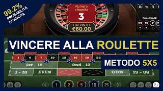 Come Vincere alla Roulette con il Metodo 5x5 (99.2% Probabilità di Vincita?)