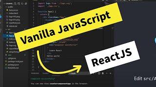 Learning ReactJS: Converting Vanilla JavaScript into ReactJS