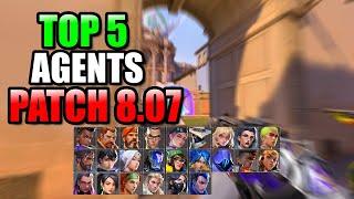 Top 5 Agents To CLIMB Ranked - Patch 8.07!