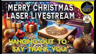 Merry Christmas! Making a knife template and pattern! Live LightBurn Demo!