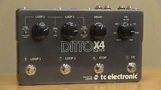 TC Electronic Ditto Looper X4 Looper Pedal Demo by Sweetwater