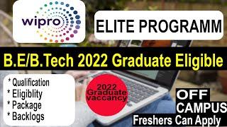 Wipro NLTH 2022 || Wipro Elite National Talent hunt 2022 || Detailed Video || 2022 Grad are Eligible