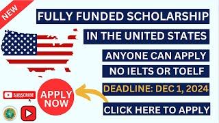 FULLY FUNDED SCHOLARSHIPS IN THE U.S.A FOR INTERNATIONAL STUDENTS  #abuja  #ghana #cameroon #africa