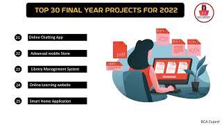 Top 30  Projects for 2022 | Best Java Projects for Beginners | BCA final year project