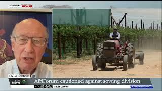 US-SA Relations | 'AfriForum's actions speak to white males fighting to keep privilege': Stremlau