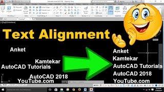 How To Align Text Object In AutoCAD-Mange Justify & Alignment Axis-TEXTALIGNMODE -Tricks & tips