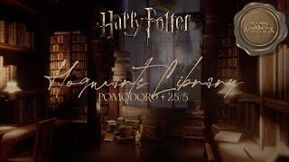 Study at the Hogwarts Library˖°Pomodoro 25/5 2 hours️Harry Potter inspired