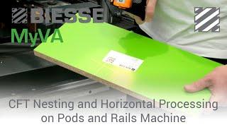 MyVA - CFT Nesting and Horizontal machining on Pod and Rail Machine