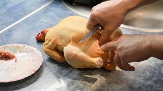 Как выпотрошить курицу красиво и аккуратно
