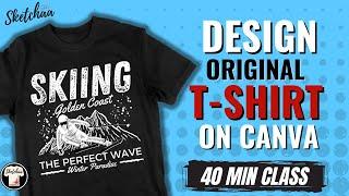 Canva T-shirt Design Class | How to Make a T shirt design in Canva