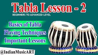 Learn Tabla Lesson - 2 | Basic Tabla Bols Playing Techniques