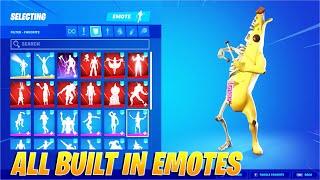 Fortnite All Built In Emotes! Every Built In Dance - Chapter 2 Season 5