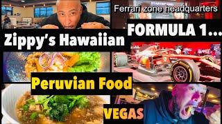 2 NEW Restaurants in VEGAS + FERRARI ZONE @ FORMULA 1 #zippys #vegaslocals #vegas