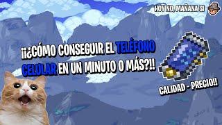 TERRARIA - COMO CONSEGUIR EL TELÉFONO CELULAR O MOVIL EN UN MINUTO!! o más - FurioM