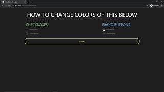 CHANGE COLORS OF RADIO BUTTONS AND CHECKBOXES (MATERIALIZE CSS)