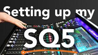 Step-by-step guide to setting up an Allen & Heath SQ5 digital console.