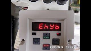 KEB F4 Inverter Drive failing on the "E.hyb" Alarm