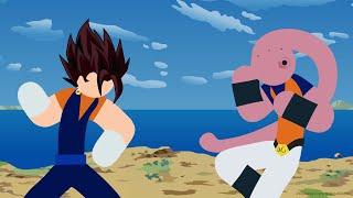 Vegito VS Majin Buu Stick Fight!!