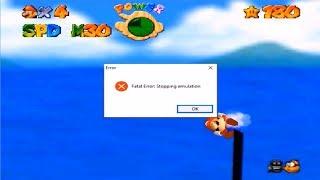 Super Mario 64 Game Crashed Compilation