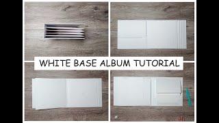 8x8 WHITE BASE ALBUM TUTORIAL ️ | ~ Start to Finish ~ | Album in a few hours | Scrapbook Mini Album