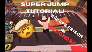 SUPER JUMP TUTORIAL! Escape Prison in SECONDS (Roblox Jailbreak)