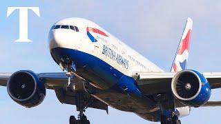 LIVE: Planes battle strong winds at London Heathrow Airport