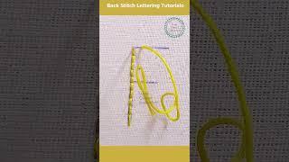 DIY Backstitch Lettering Tutorial Best Embroidery Stitch for Letters/ How to Hand Embroider Alphabet