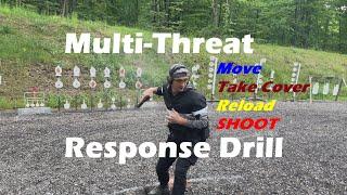 Law Enforcement Firearms Training - Practical Pistol Shooting Multi-Targets Practice Run