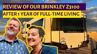 Brinkley Z3100 5th Wheel Review: One Year of Full-Time RV Living - Pros, Cons & Honest Insights