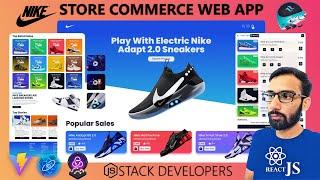 Build and Deploy Modern Nike Store ECommerce React js Web App | Tailwind Css | Redux Toolkit
