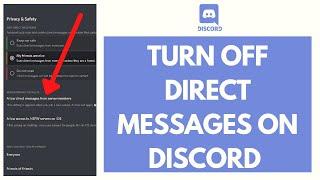 How to Turn Off DMs on Discord (2021) | Close Direct Messages on Discord Mobile