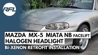 Mazda MX-5 Miata NB2 FL 9005/9006 HB3/HB4 Projector headlight repair upgrade DIY installation kit