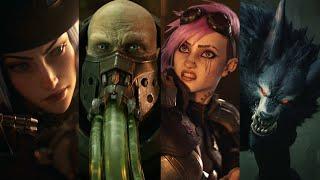 ALL ARCANE CHARACTERS FROM LEAGUE OF LEGENDS CINEMATICS 4K | Vi, Jinx, Jayce, Caitlyn, Warwick,...