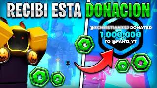 ASI ME DONARON 1 MILLON DE ROBUX EN PLS DONATE