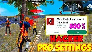 Only Red Number GFX Tools Free File  auto headshot ff app 2023 | 100% Working