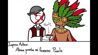 Imperio Azteca y España || Countryhumans [Pozole] by Tia Mafer